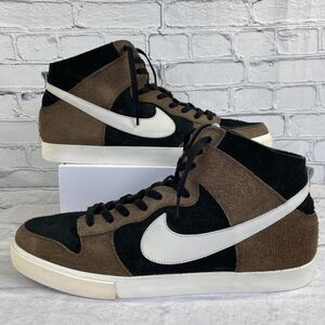 NikeiD Lunar Dunk Servo Lux Premium Hi Top Size 15 Black Mocha Suede 2012 Custom